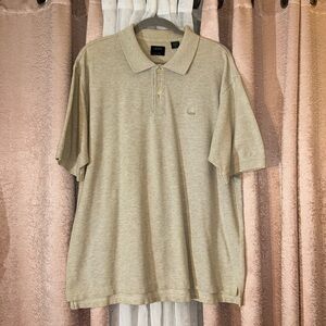 Izod Size XL Silk Wash Beige Polo Shirt